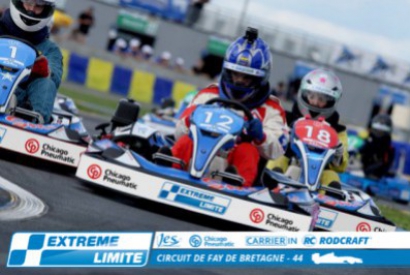 Championnat de France de Karting universitaire. Pierre Lou Fleury sur le podium