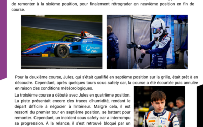Jules Roussel, ses débuts en F4 sur le circuit de Nogaro