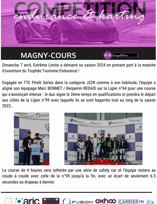 Communiqué TTE 07 avril 2024- Magny-cours